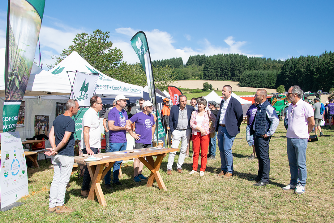Le stand COFORET où nous avons signé la convention